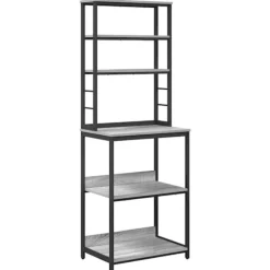 vidaXL Köks hylla Grå Sonoma 60 x 40 x 168 cm Konstruerat trä