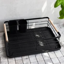 Diskställ & Torkställ-Köksavlopp | PLYSTRE | svart | 42x31x13 cm | 887197