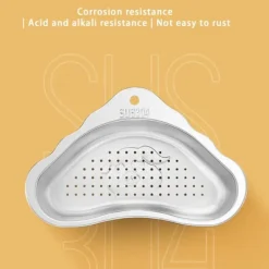 Diskhokorgar-Köksavloppskorg Rostfritt stål Svart Köksavloppssil för Hem