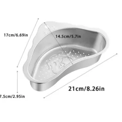 Diskhokorgar-Köksavloppskorg Rostfritt stål Svart Köksavloppssil för Hem