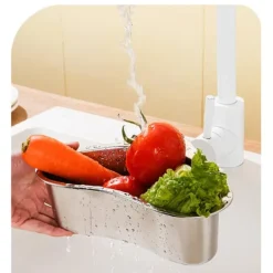 Diskhokorgar-Köksavloppskorg Rostfritt stål Svart Köksavloppssil för Hem