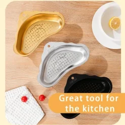 Diskhokorgar-Köksavloppskorg Rostfritt stål Svart Köksavloppssil för Hem