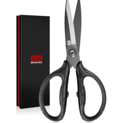 Köksax SHAN ZU 21 cm i 5Cr15MoV Rostfritt Stål - Multifunktionell Svart