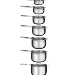 Mått & Måttskedar-Köksbar mätkopp 30 / 60 / 80 / 120 / 160 / 180 / 240 ml - set med 7 st.