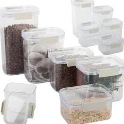 Köksburkar 5-set - Täta förvaringslådor för pasta