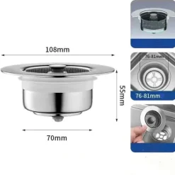 Diskhokorgar-Köksdiskbänk Silkorgsplugg (2-pack)