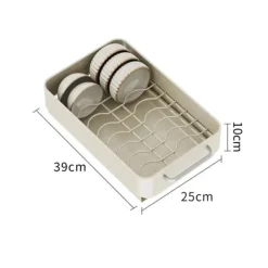 Köksdragutställning för tallrikar, Multifunktionell skåporganisatör, Tyst drift,B