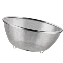 Durkslag & Silar-Köksdurkslag Multifunktionell ristvättskål i rostfritt stål Matsil med fot för frukt och grönsaker 28 X 12 cm / 11 X 4,7 tum