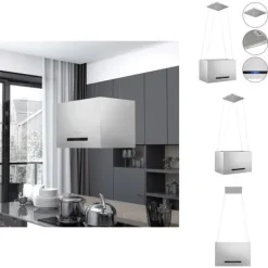 Köksfläktar-Köksfläktar - Living Hängande köksfläkt touchsensor LCD 55 cm rostfritt stål