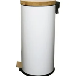 Soptunnor & Papperskorgar-KÖKSFLYTT Skogspedalkökskärl - 30L - Matt vit