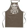 Förkläden-KÖKSFÖRKLÄDE beige MORFARS LAGER MAT present till morfars dag FA_426_b