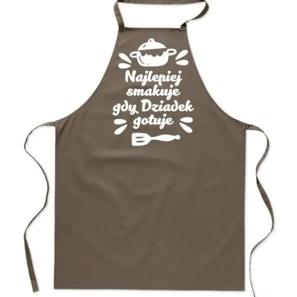 Förkläden-KÖKSFÖRKLÄDE beige MORFARS LAGER MAT present till morfars dag FA_426_b