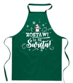 Förkläden-KÖKSFÖRKLÄDE MED ROLIGT TRYCK LÄMNA DET TILL JUL festligt