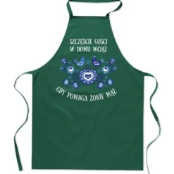 Förkläden-KÖKSFÖRKLÄDE med TRYCK När man hjälper frun MAN lycka Herr FOLKLOR