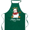 Förkläden-KÖKSFÖRKLÄDE MED TRYCK SNÖGUBBEN JULENS MAGI herr dam present jul
