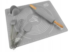 Kavlar-Kökskavel 38cm Silikon GRÅ ROTARY LARGE Rolling