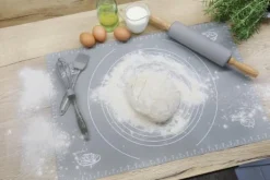 Kavlar-Kökskavel 38cm Silikon GRÅ ROTARY LARGE Rolling