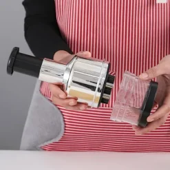 Kökskross Handpress Vitlökshackare Mincer Blad av rostfritt stål Manuell vitlökskross för paprika Lök Köksprylar