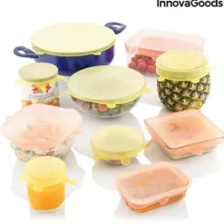 Kökslock - INNOVAGOODS - Lilyd - 10 delar - Silikon - Återanvändbara och justerbara