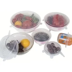 Skållock-Kökslock - Silikon - 6 bitar - Icke toxiska - Återanvändbara - FDA-godkända