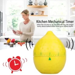 Äggklockor-Köksmekanisk Timer Manuella Citronformade Räknare för Hemlagning Timingverktyg