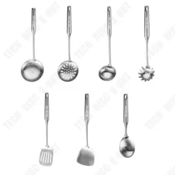 Köksutrustningsset-Köksredskap - TD® - 7 Delar - Rostfritt Stål - Non-stick - Modern Design