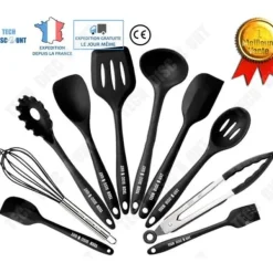 Köksutrustningsset-Köksredskap - TD® - 10 delars kit - Giftfritt silikon - Rostfritt stål - Praktiskt för bakning
