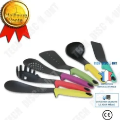 Köksutrustningsset-Köksredskap - TD® - Elevate - Set om 6 - Nylon - Flerfärgad