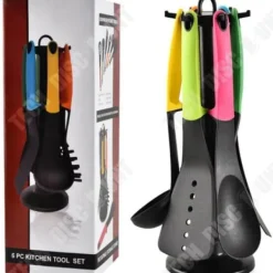 Köksutrustningsset-Köksredskap - TD® - Elevate - Set om 6 - Nylon - Flerfärgad