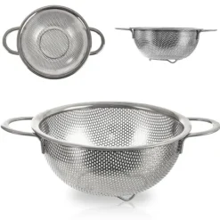 Kökssil med handtag, stål durkslag, sil ANETT 16,5cm ORION 124476