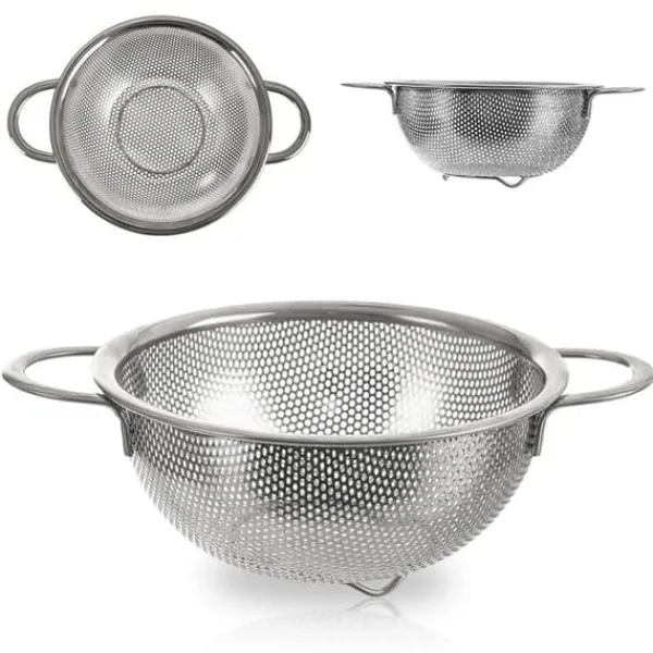 Kökssil med handtag, stål durkslag, sil ANETT 16,5cm ORION 124476