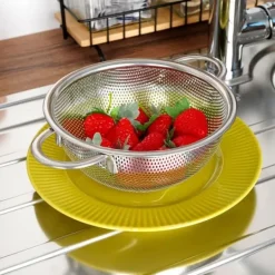 Kökssil med handtag, stål durkslag, sil ANETT 16,5cm ORION 124476