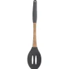 Hålslevar-Kökssked i silikon med trähandtag BRUNBESTE BB-2969