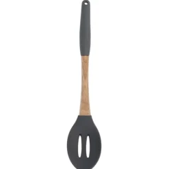 Hålslevar-Kökssked i silikon med trähandtag BRUNBESTE BB-2969