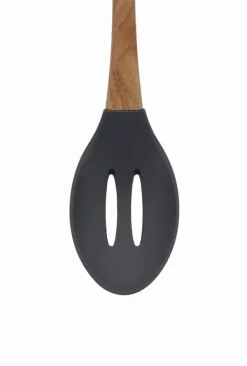 Hålslevar-Kökssked i silikon med trähandtag BRUNBESTE BB-2969