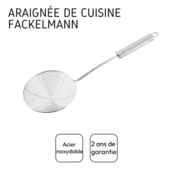 Hålslevar-Köksspindel i rostfritt stål Fackelmann Ovale Limited Edition ref. 40674