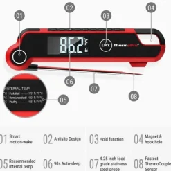 Matlagningstermometrar-Kökstermometer - Thermopro - TP620 - Snabb avläsning - Bakgrundsbelyst LCD-skärm - IP65 vattentålig
