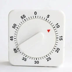 Äggklockor-KöksTimer - TD® - Mekanisk - 60 minuter - Vit - 6x6x3cm