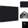 Köksverktyg & köksgeråd - Living Stänkskydd svart 70x50 cm härdat glas