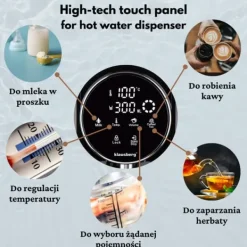 Dryckvärmare-KLAUSBERG KB-7880 2,7L varmvattenautomat med temperaturkontroll