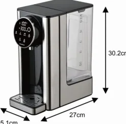 Dryckvärmare-KLAUSBERG KB-7880 2,7L varmvattenautomat med temperaturkontroll