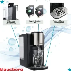 KLAUSBERG KB-7878 2,2L varmvattenautomat med temperaturkontroll