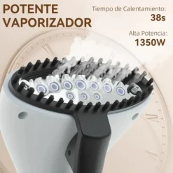 Klädsteamer - Vertikal golvmodell - 1950 W - 2 l vattentank - 11 temperaturlägen - Teleskopstång - Gul