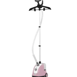 Klädsteamer - Vertikalt ångstrykjärn - 1600–2000 W - 1,4 l vattentank - Justerbar temperatur - Rosa