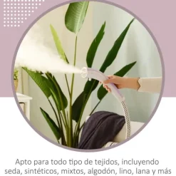 Klädsteamer - Vertikalt ångstrykjärn - 1600–2000 W - 1,4 l vattentank - Justerbar temperatur - Rosa