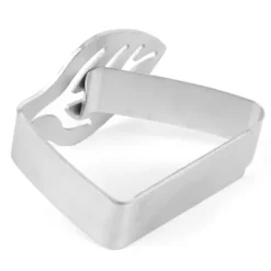 Dukclips & -Vikter-Klämma för bordsduk i rostfritt stål - Halkfri köksbordsklämma (blad)