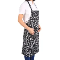 Förkläden-Klänning för matlagningskock förkläde med ficka - praktiskt och snyggt (#3 kokverktyg)