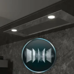 Köksfläktar-Klocka Cecotec Bolero Flux IM 756500 Inox A 630 m³/h