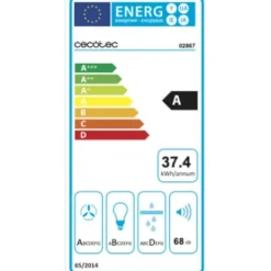 Köksfläktar-Klocka Cecotec Bolero Flux IM 756500 Inox A 630 m³/h