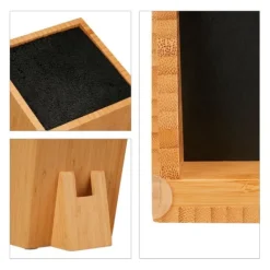 Knivblock, 25x14.5x22 cm, Natur